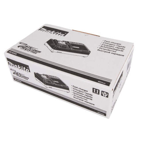 Cargador rápido de baterías Makita DC40RA - 40Vmax - Ventiladores de refrigeración - Carga en 22-50 min