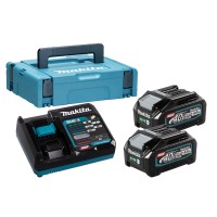 Kit de alimentación Makita 191J97-1 - 2 baterías 4,0 Ah y cargador rápido - Maletín Makpac