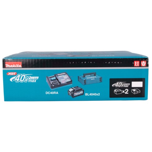 Kit de alimentación Makita 191J97-1 - 2 baterías 4,0 Ah y cargador rápido - Maletín Makpac