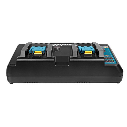 Cargador doble rápido Makita 196933-6 - 14,4V y 18V - Carga en 15-55 min - Ventilador integrado