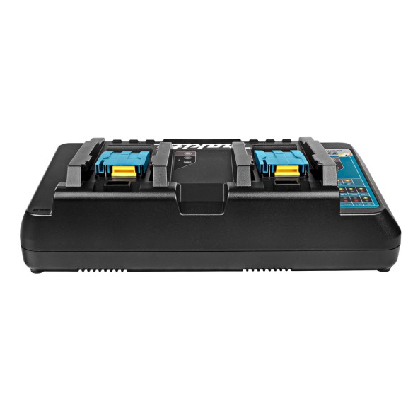 Cargador doble rápido Makita 196933-6 - 14,4V y 18V - Carga en 15-55 min - Ventilador integrado