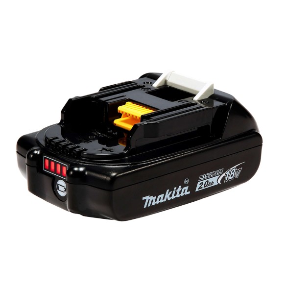 Batería 18V Li-ion Makita 197254-9 - 2,0 Ah, compacta y ligera, con indicador de carga Batería 18V Li-ion Makita 197254-9 - 2,0 Ah, compacta y ligera, con indicador de carga