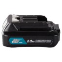 Batería de iones de litio Makita 197396-9 12V max - 2,0 Ah, compacta y ligera con protección