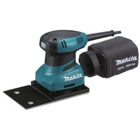 Lijadora orbital Makita BO4566 - 200 W, base con velcro y diseño compacto para espacios estrechos