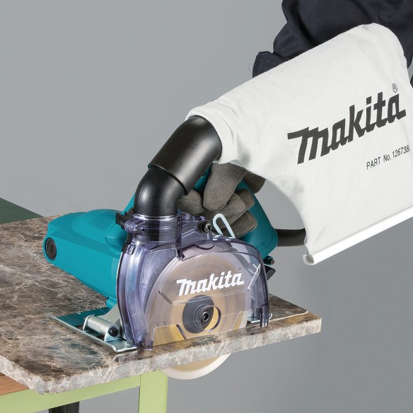 Cortador de diamante 125 mm Makita 4100KB - 1400 W, corte en seco, recoge polvo 360 grados