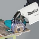 Cortador de diamante 125 mm Makita 4100KB - 1400 W, corte en seco, recoge polvo 360 grados