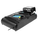 Cargador rápido doble Makita DC18RD - 14,4V y 18V - Carga en 15-55 minutos