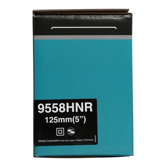 Miniamoladora Makita 9558HNR - 125 mm - 840 W - Función anti-restart, diseño compacto Miniamoladora Makita 9558HNR - 125 mm - 840 W - Función anti-restart, diseño compacto