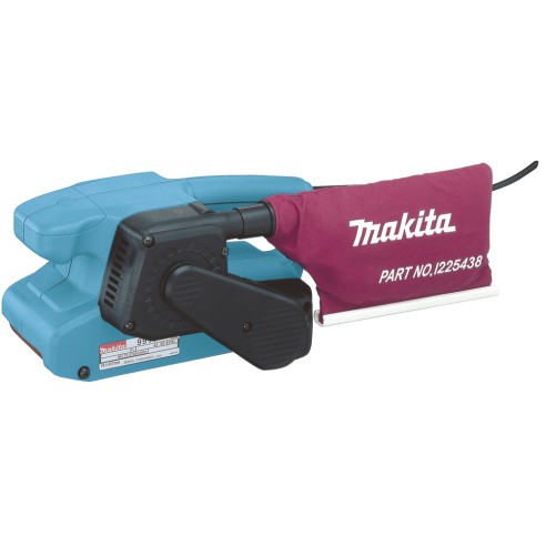 Lijadora de banda Makita 9911 - 650 W, velocidad variable 75-270 m/min, filtro de polvo incluido