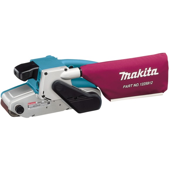 Lijadora de banda Makita 9920 - 1.010 W, velocidad ajustable 210-440 m/min, diseño plano Lijadora de banda Makita 9920 - 1.010 W, velocidad ajustable 210-440 m/min, diseño plano