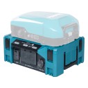 Convertidor de corriente Makita BAC01 - 1400 W, doble aislamiento, 2 tomas AC y USB