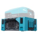 Convertidor de corriente Makita BAC01 - 1400 W, doble aislamiento, 2 tomas AC y USB