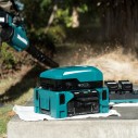 Convertidor de corriente Makita BAC01 - 1400 W, doble aislamiento, 2 tomas AC y USB