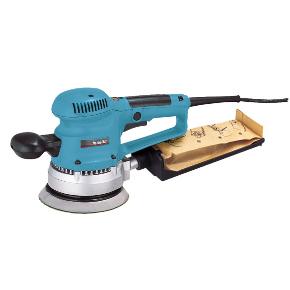 Lijadora rotorbital Makita BO6030 - 310 W, 150 mm, baja vibración y velocidad variable Lijadora rotorbital Makita BO6030 - 310 W, 150 mm, baja vibración y velocidad variable