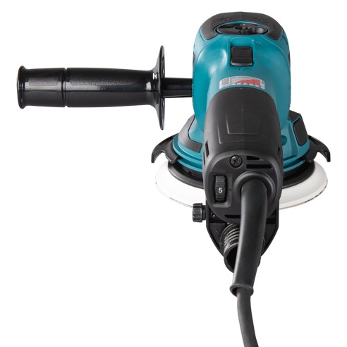 Lijadora rotorbital Makita BO6050J - 750 W, 150 mm, velocidad variable, maletín incluido
