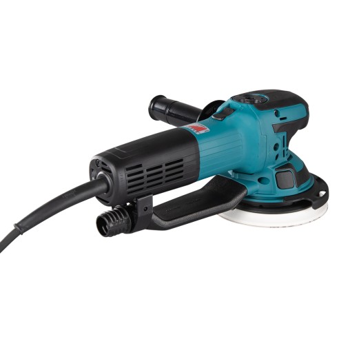 Lijadora rotorbital Makita BO6050J - 750 W, 150 mm, velocidad variable, maletín incluido