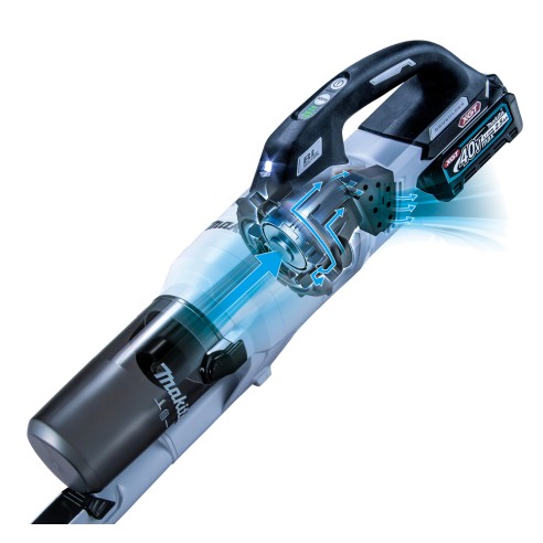 Aspirador de mano Makita CL003GD202 - 40Vmax - 200 mbar - 4 modos de potencia