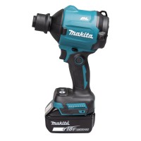 Pistola de soplado a batería Makita DAS180RT - 18V 6,0Ah, velocidad variable hasta 200 m/s 2