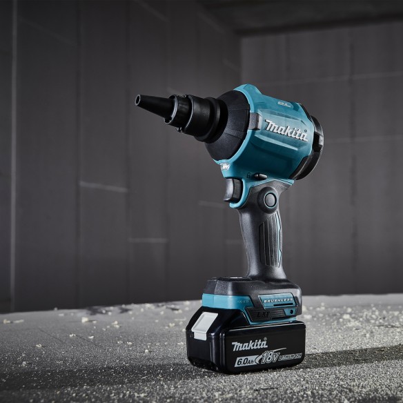 Pistola de soplado a batería Makita DAS180RT - 18V 6,0Ah, velocidad variable hasta 200 m/s Pistola de soplado a batería Makita DAS180RT - 18V 6,0Ah, velocidad variable hasta 200 m/s