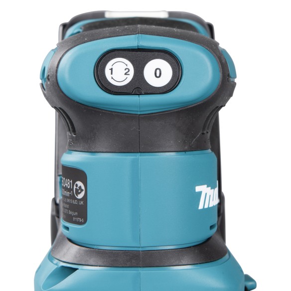 Lijadora orbital a batería Makita DBO481RTJ - 18V, recogida de polvo, freno eléctrico Lijadora orbital a batería Makita DBO481RTJ - 18V, recogida de polvo, freno eléctrico