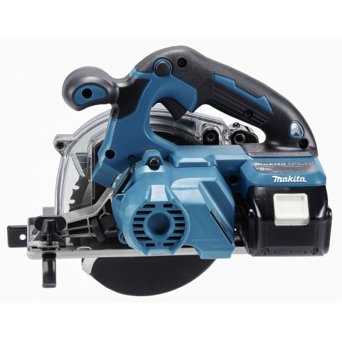 Cortador de metal Makita DCS553RTJ - 18V, motor sin escobillas, 150 mm, corte rápido y sin chispas