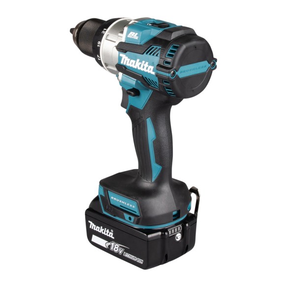 Taladro atornillador a batería Makita DDF489RTJ - 18V, 73 Nm, motor sin escobillas, XPT Taladro atornillador a batería Makita DDF489RTJ - 18V, 73 Nm, motor sin escobillas, XPT