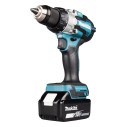 Taladro atornillador a batería Makita DDF489RTJ - 18V, 73 Nm, motor sin escobillas, XPT