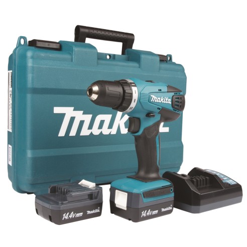 Taladro atornillador Makita DF347D001 - 14,4V 30Nm - 2 velocidades, maletín incluido