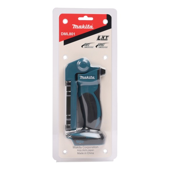 Lámpara LED Makita DEBDML801 - 14,4V/18V, cabezal plegable, 4000 lx de luminosidad