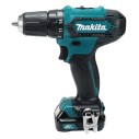 Taladro atornillador Makita DF333DSAE - 12V, 30 Nm, 2 velocidades, 2 baterías 2,0Ah