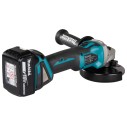 Miniamoladora Makita DGA504RMJ - 125 mm - 18V - Motor sin escobillas, arranque suave, anti-restart