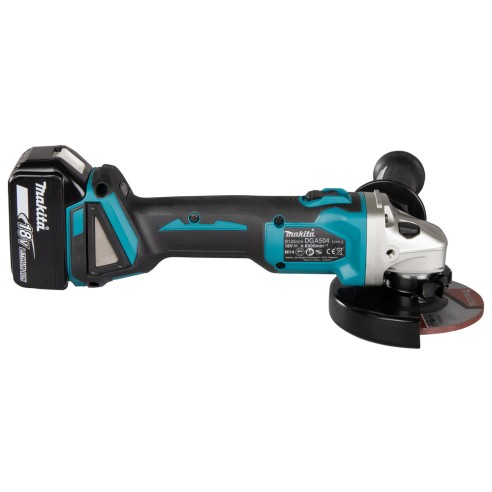 Amoladora Bateria Makita DGA504RMJ - 125 mm - 2 Baterías 18V 4Ah - Motor sin escobillas - Maletin Makpac