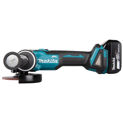 Amoladora Bateria Makita DGA504RMJ - 125 mm - 2 Baterías 18V 4Ah - Motor sin escobillas - Maletin Makpac