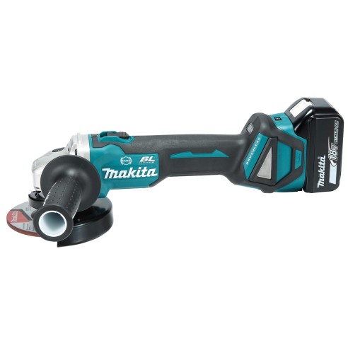 Miniamoladora Makita DGA513RTJ - 125 mm - 18V - Motor sin escobillas, velocidad ajustable