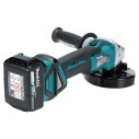 Miniamoladora Makita DGA513RTJ - 125 mm - 18V - Motor sin escobillas, velocidad ajustable