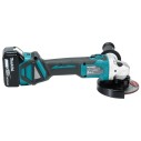 Miniamoladora Makita DGA513RTJ - 125 mm - 18V - Motor sin escobillas, velocidad ajustable