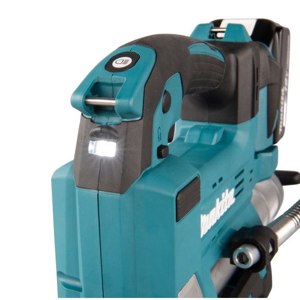 Engrasadora Makita DGP180RT - 18V, 690 bar, velocidad variable y manguera de 1,2 m Engrasadora Makita DGP180RT - 18V, 690 bar, velocidad variable y manguera de 1,2 m