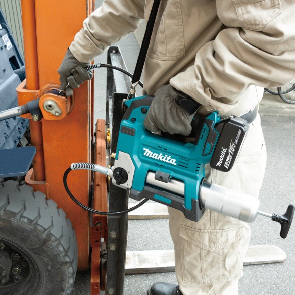 Engrasadora Makita DGP180RT - 18V, 690 bar, velocidad variable y manguera de 1,2 m Engrasadora Makita DGP180RT - 18V, 690 bar, velocidad variable y manguera de 1,2 m