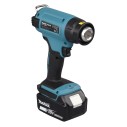 Decapador eléctrico Makita DHG180RT1J - 18V, 550 °C, 200 L/min, con luz LED y maletín Makpac