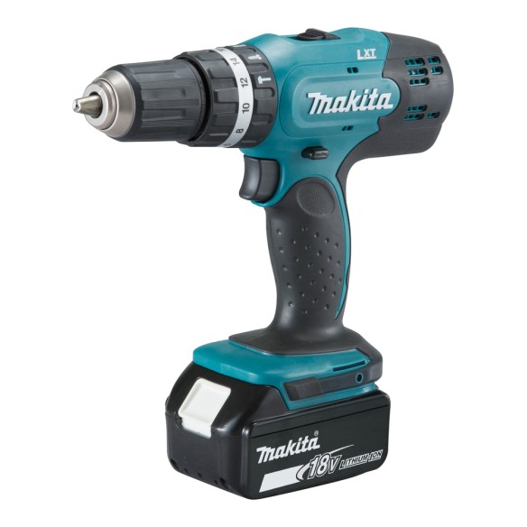 Taladro combinado Makita DHP453RFE 18V - 42 Nm - 2 velocidades mecánicas - Maletín incluido Taladro combinado Makita DHP453RFE 18V - 42 Nm - 2 velocidades mecánicas - Maletín incluido