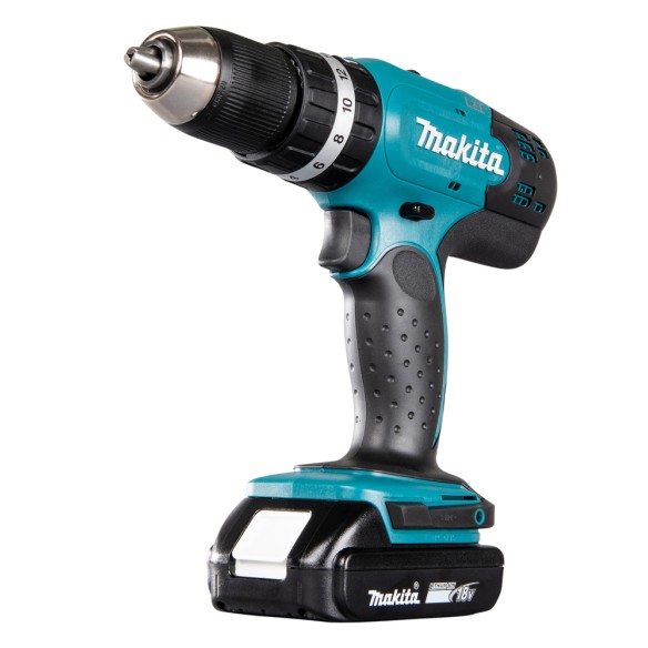 Taladro combinado Makita DHP453RFE 18V - 42 Nm - 2 velocidades mecánicas - Maletín incluido Taladro combinado Makita DHP453RFE 18V - 42 Nm - 2 velocidades mecánicas - Maletín incluido