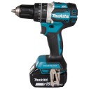 Taladro combinado Makita DHP484RTJ - 18V, 54 Nm, motor sin escobillas, 2 velocidades, luz LED