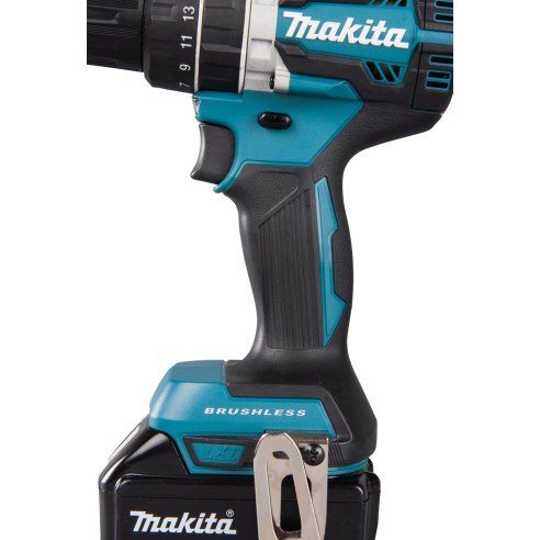 Taladro combinado Makita DHP484RTJ - 18V, 54 Nm, motor sin escobillas, 2 velocidades, luz LED