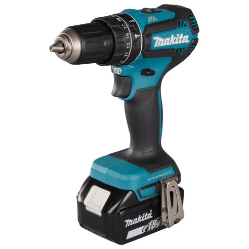 Taladro combinado Makita DHP485RTJ - 18V, 50 Nm, motor sin escobillas, 2 baterías de 5,0Ah