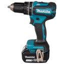 Taladro combinado Makita DHP485RTJ - 18V, 50 Nm, motor sin escobillas, 2 baterías de 5,0Ah