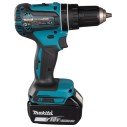 Taladro combinado Makita DHP485RTJ - 18V, 50 Nm, motor sin escobillas, 2 baterías de 5,0Ah