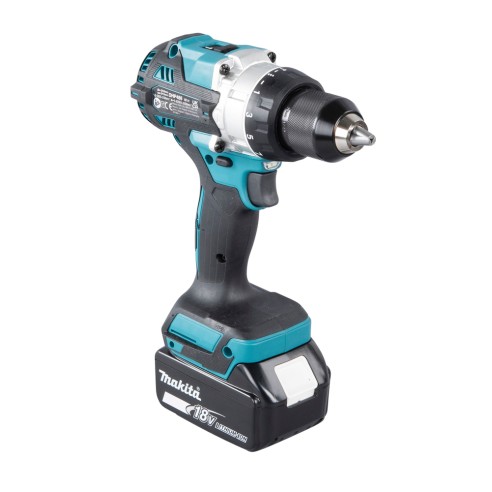 Taladro combinado Makita DHP486RTJ - 18V, motor sin escobillas, 130 Nm, 2 velocidades mecánicas