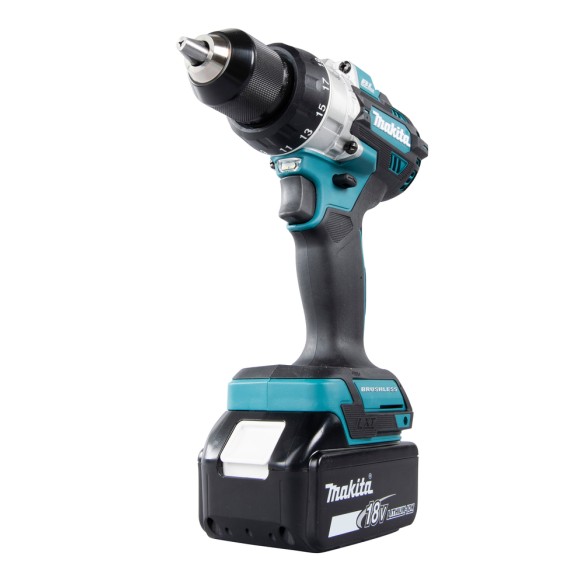 Taladro combinado Makita DHP486RTJ - 18V, motor sin escobillas, 130 Nm, 2 velocidades mecánicas