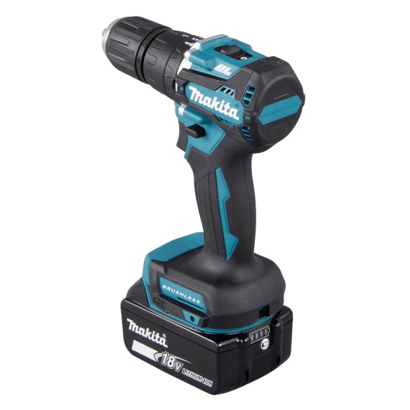 Taladro combinado Makita DHP487RAJ 18V - 40 Nm - Motor sin escobillas - Luz LED integrada Taladro combinado Makita DHP487RAJ 18V - 40 Nm - Motor sin escobillas - Luz LED integrada
