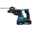 Martillo ligero Makita DHR242RTJ - 18V, 2,0 J, SDS-PLUS, con 2 baterías de 5,0Ah, maletín Makpac